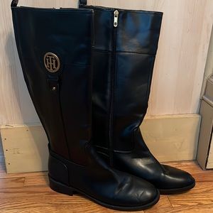 Tommy Hilfiger Black Boots size 9 1/2 New